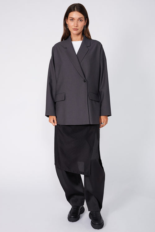 encased full length pant / black