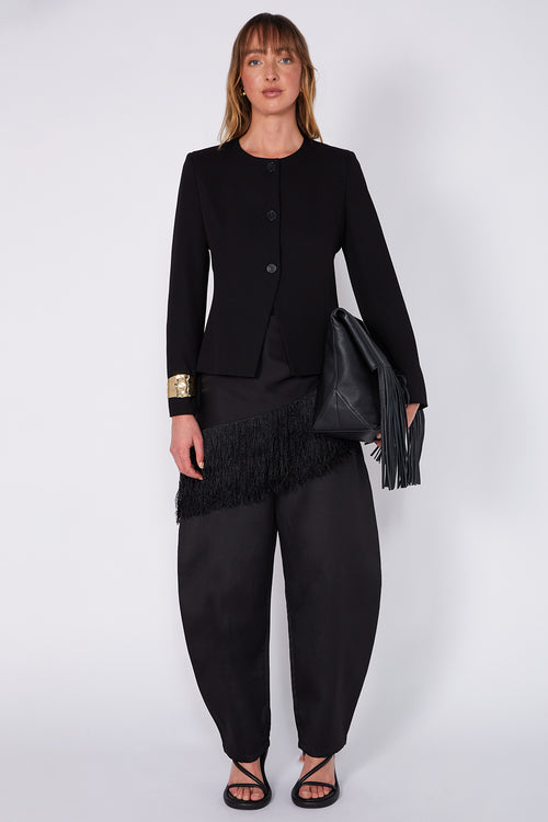 encased full length pant / black
