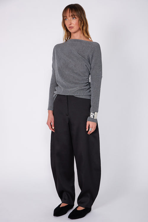 encased full length pant / black