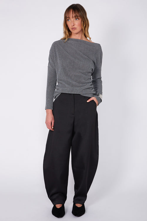 encased full length pant / black