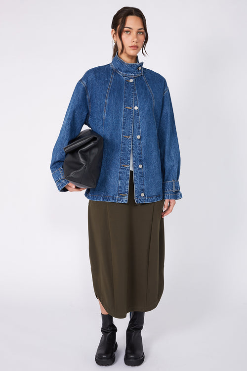 encase skirt / khaki