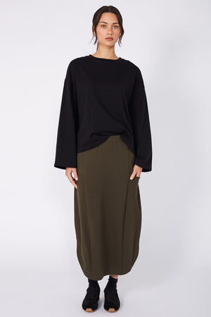 encase skirt / khaki