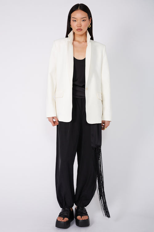 everyday blazer / ivory cream