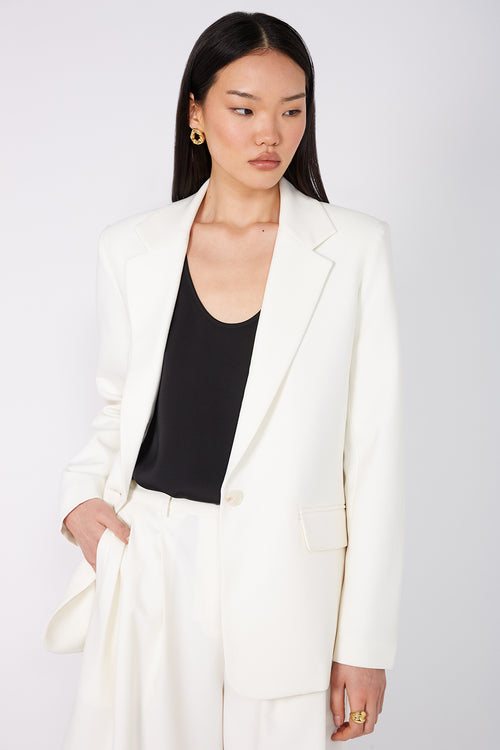 everyday blazer / ivory cream