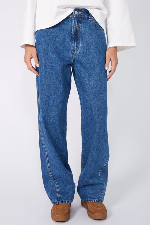 exact jean / vintage blue stonewash