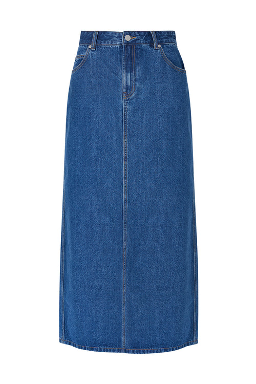 exact skirt / vintage blue stonewash