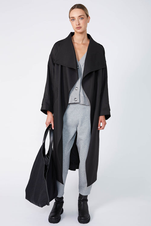 expect button vest / grey marle