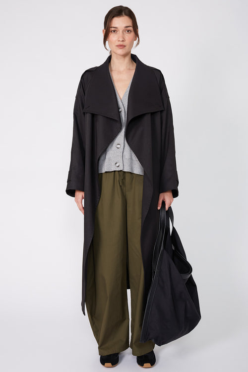 expect button vest / grey marle