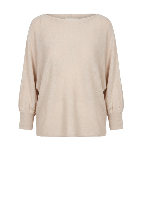 extension sleeve sweater / pumice
