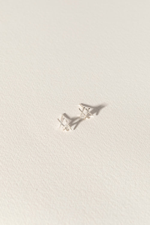 Xx earrings / silver