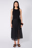 flint midi skirt / black