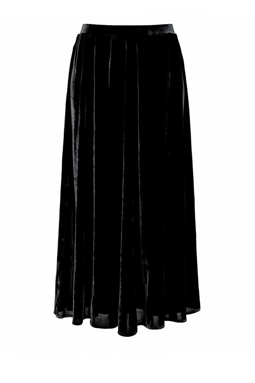 flute skirt / black velvet