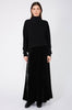 flute skirt / black velvet