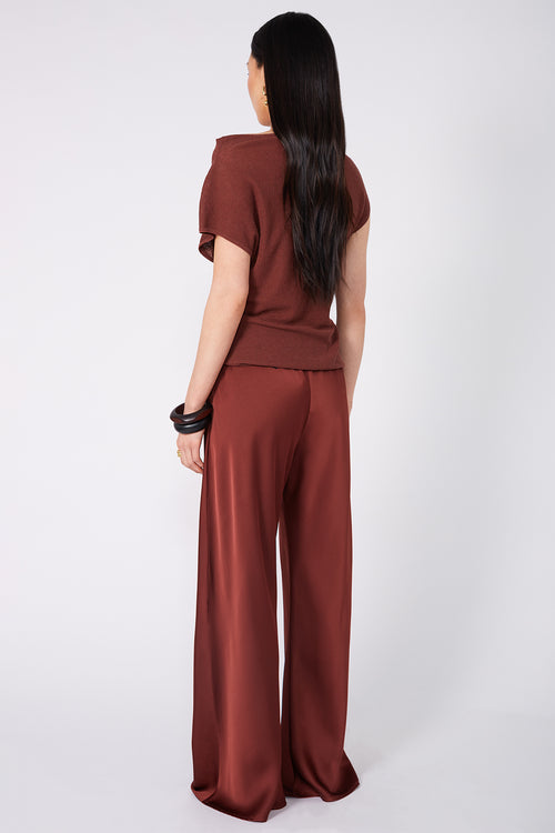 frame bias pant / terracotta