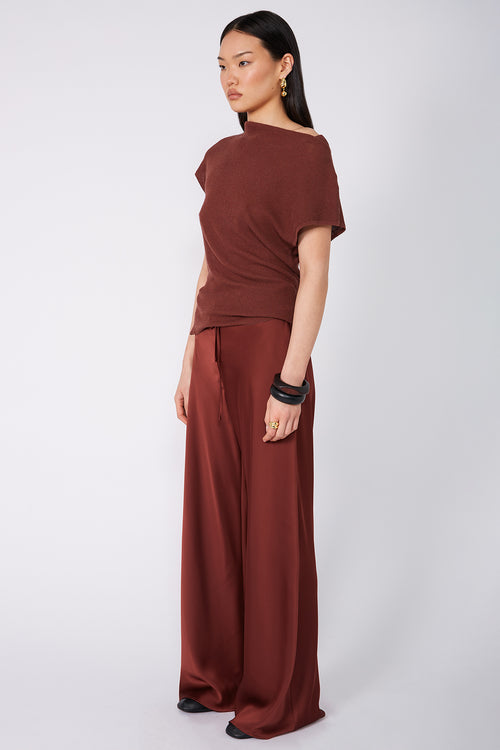 frame bias pant / terracotta