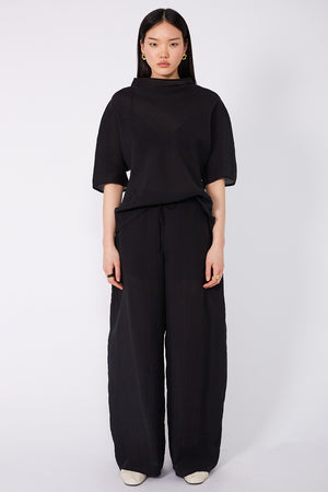 frame wide pant / black