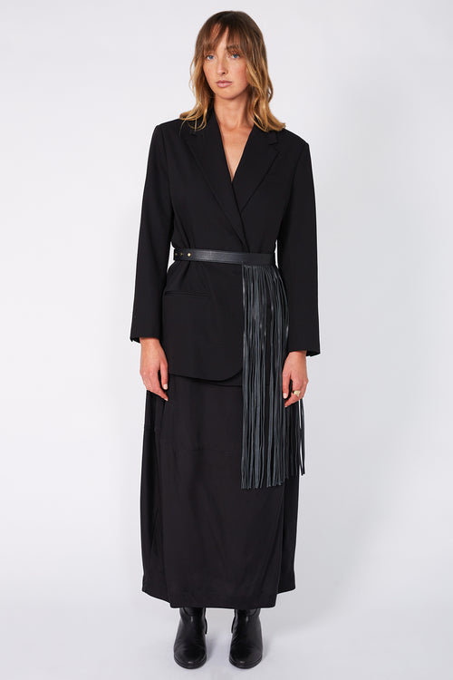 fringe belt / black