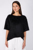 fringy tee / black