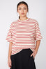 front runner tee / cream | red stripe