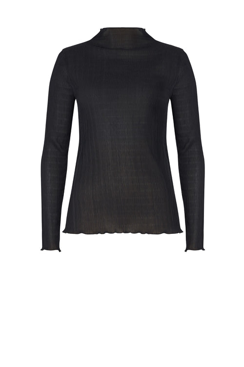 funnel pleat skin / black