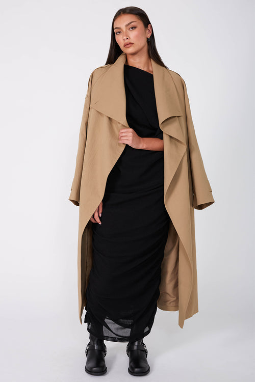 gathering skirt / black