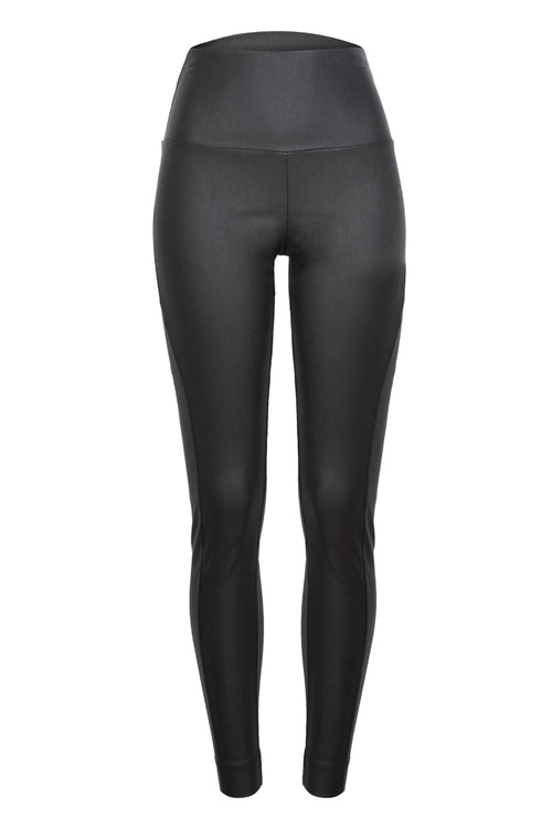 glossy pant / black