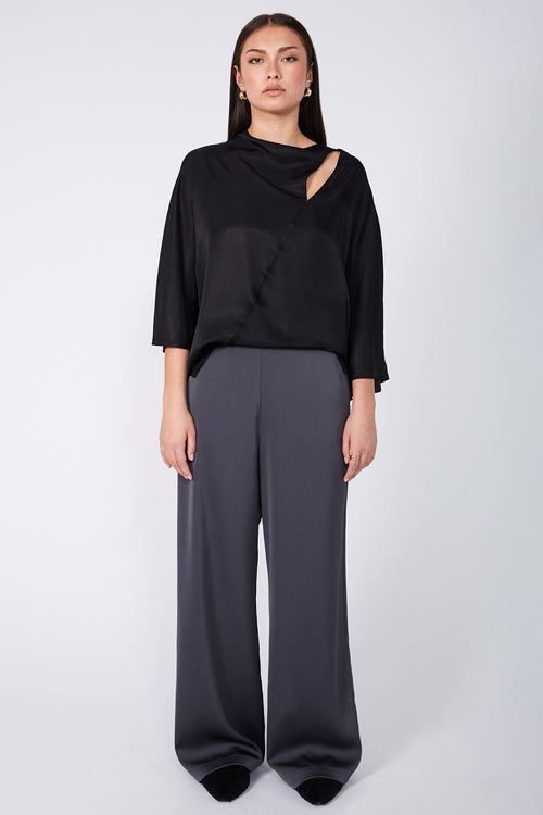 glowed pant / gunmetal