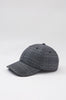 grey plaid cap / grey marle