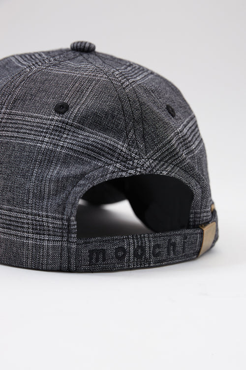 grey plaid cap / grey marle