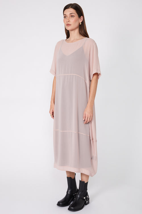 headspin dress / blush pink