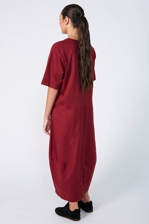 headspin dress / burgundy
