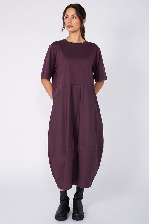 headspin dress / aubergine