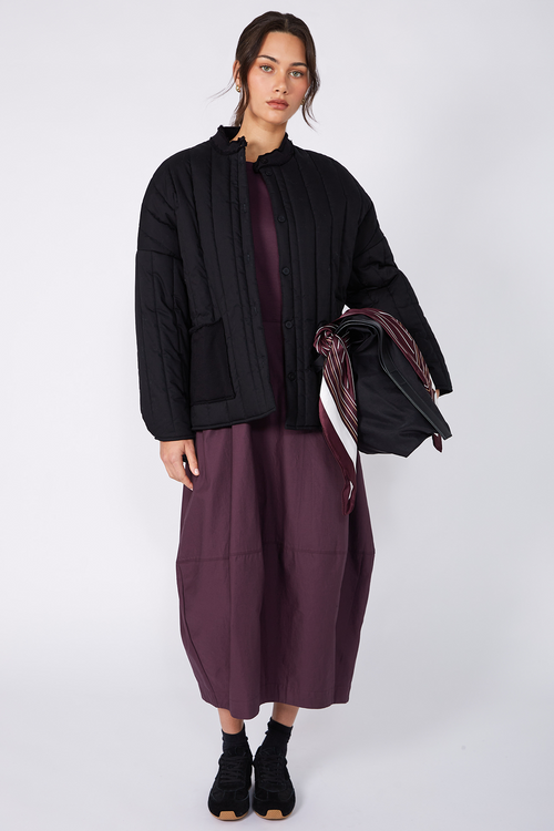headspin dress / aubergine