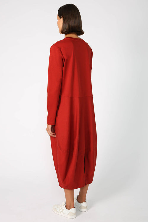 headspin longsleeve dress / burnt ochre