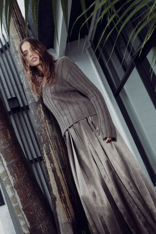 implement sweater / cedar brown