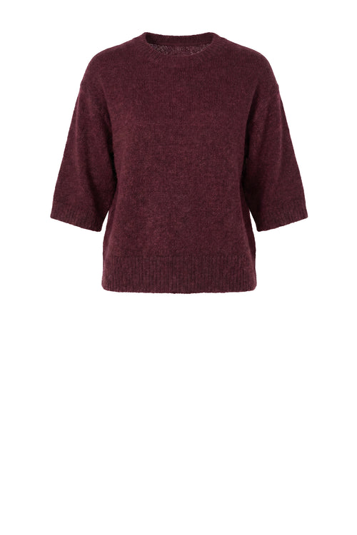 incite sweater / plum marle