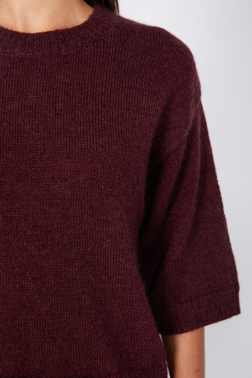 incite sweater / plum marle