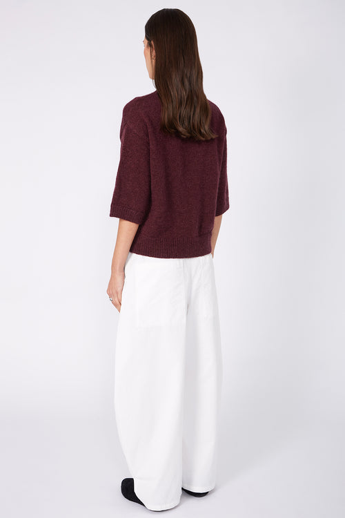incite sweater / plum marle