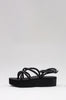 incline sandal / black