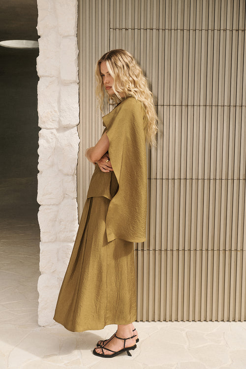 informed skirt / gold