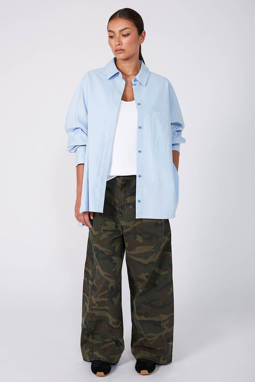 inquiry jean / khaki camo denim