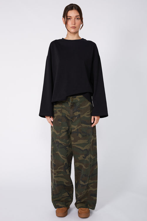 inquiry jean / khaki camo denim