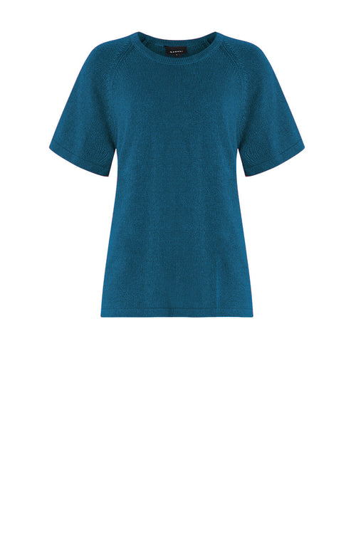 jet tee sweater / teal blue
