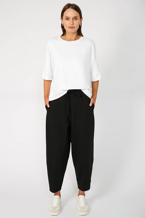 furthering ponti track pant / black ponti