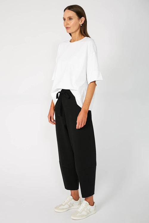 furthering ponti track pant / black ponti