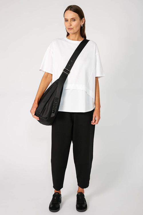 furthering ponti track pant / black ponti