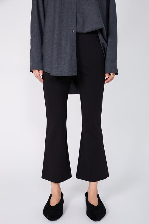 kick flare pant / black