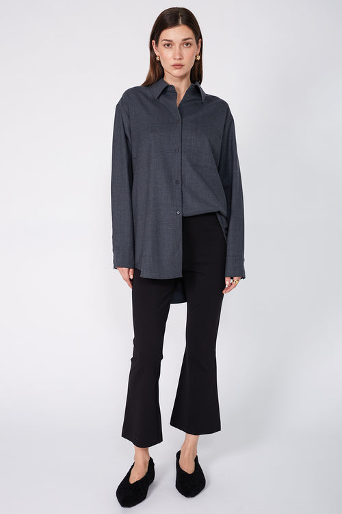 kick flare pant / black