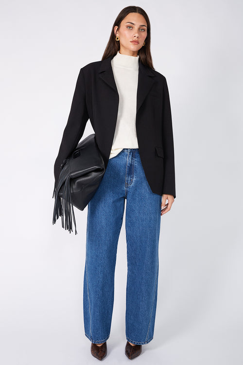 level blazer / black