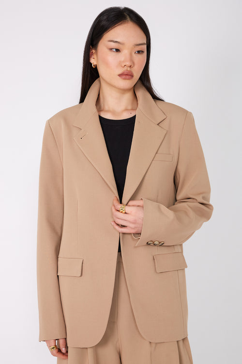 level blazer / camel